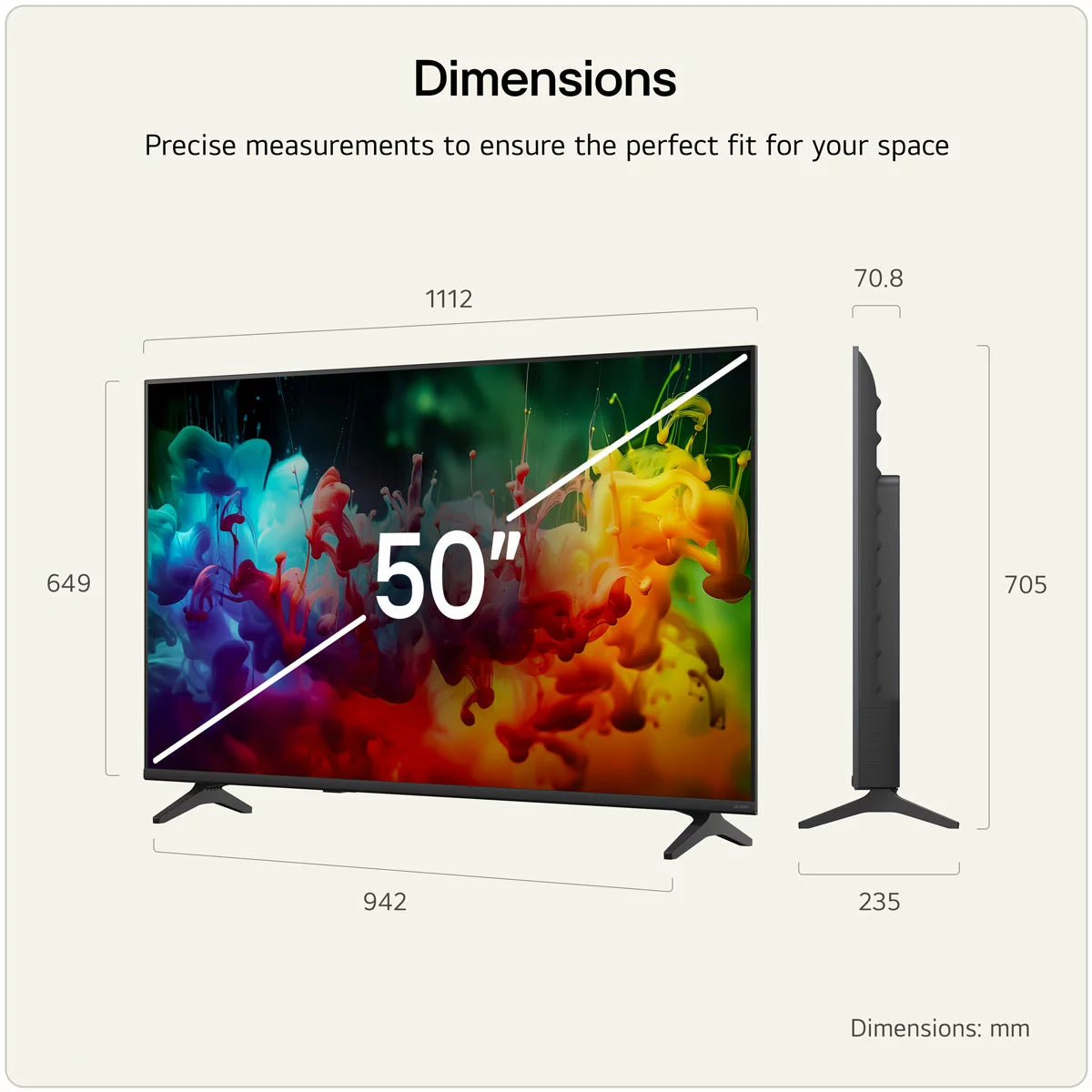 LG 50QNED70B6C 50 Inch QNED 4K Ultra HD Smart TV
