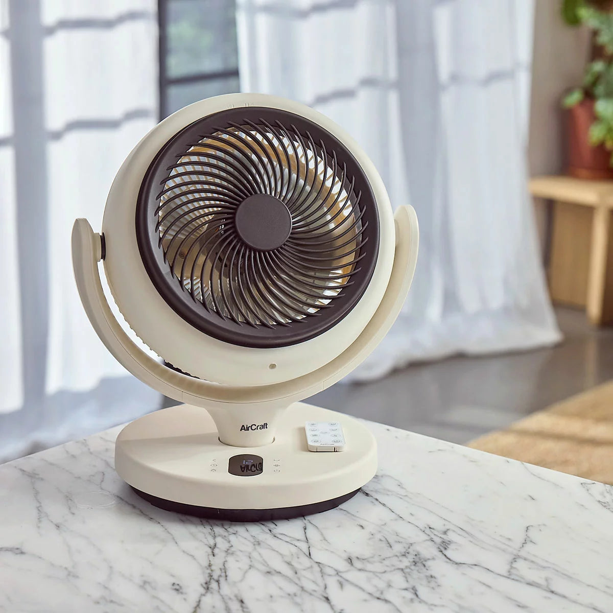 AirCraft LUME MINI Ultra Quiet Air Circulator Desktop Fan with Remote & Ambient