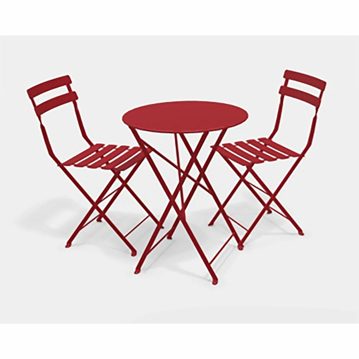 Fermob 3 Piece Bistro Set in Red
