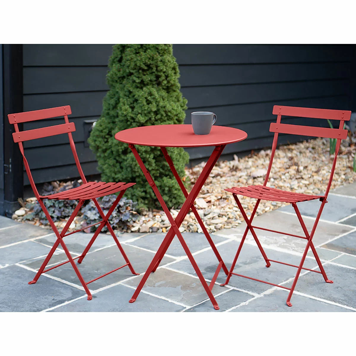 Fermob 3 Piece Bistro Set in Red