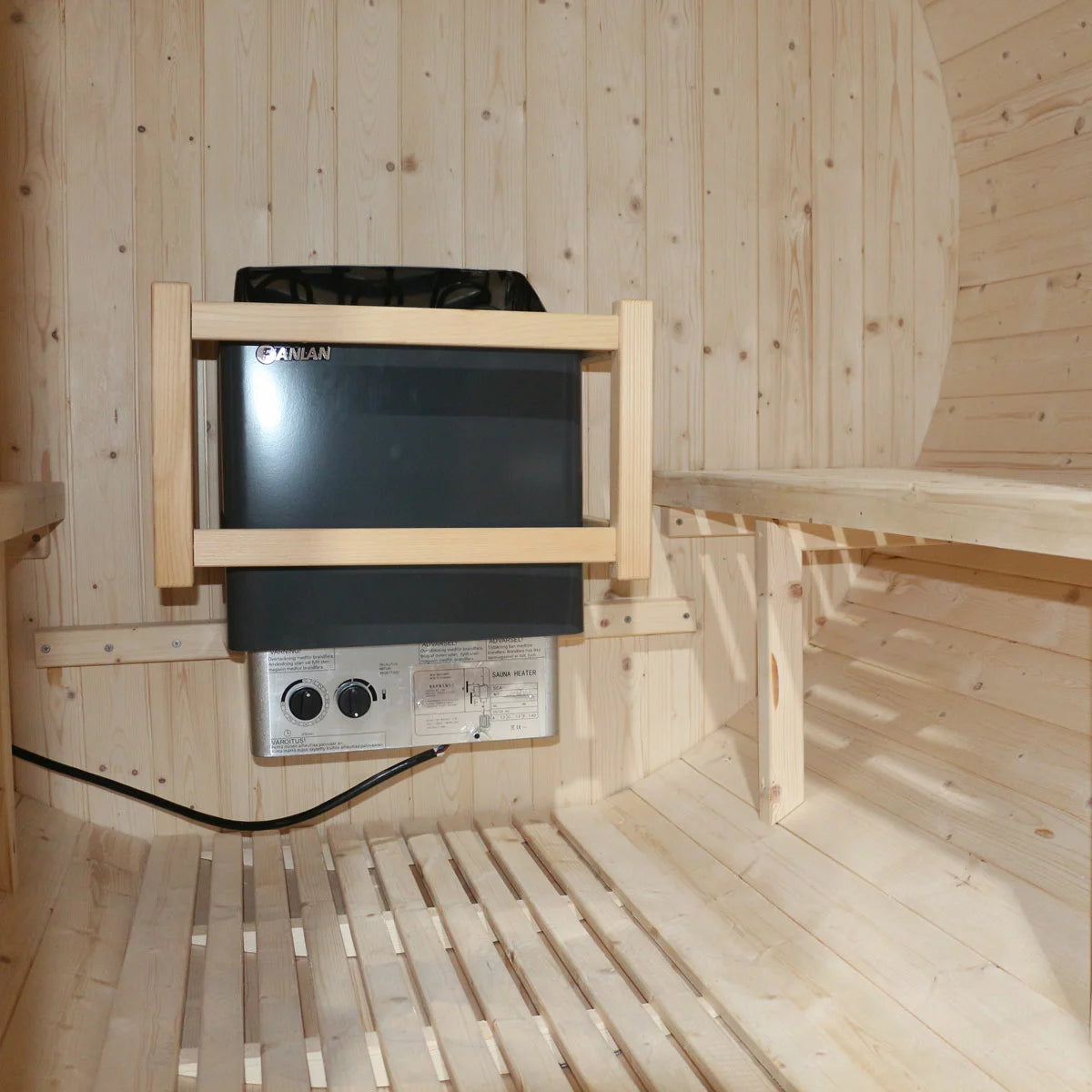 Vidalux Traditional Outdoor Barrel Sauna in 3 Sizes