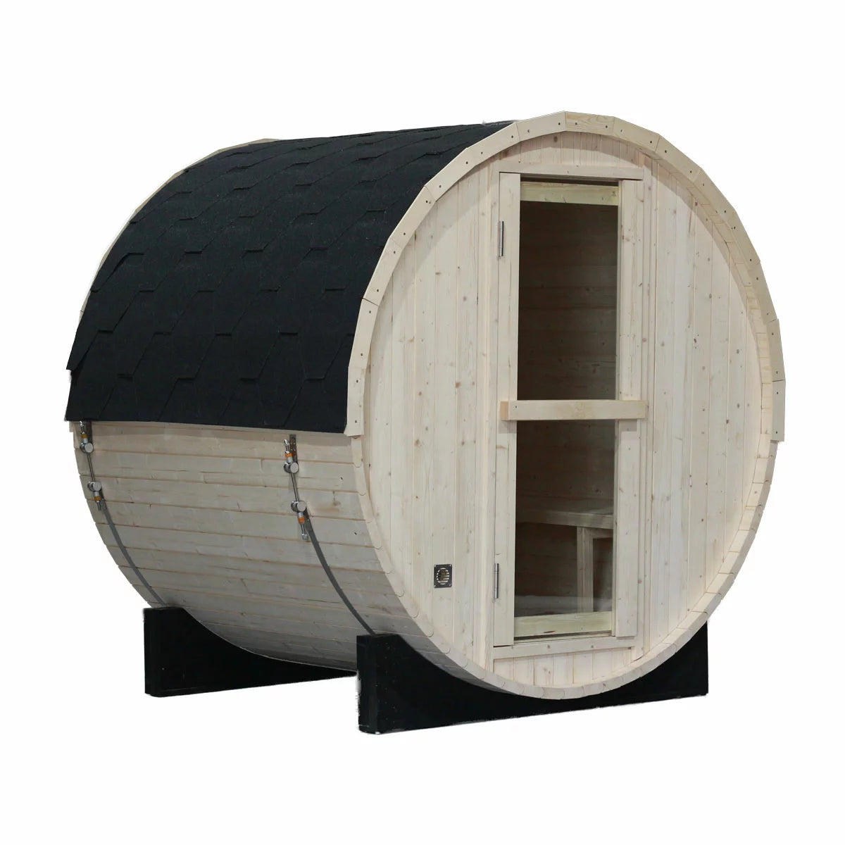 Vidalux Traditional Outdoor Barrel Sauna in 3 Sizes