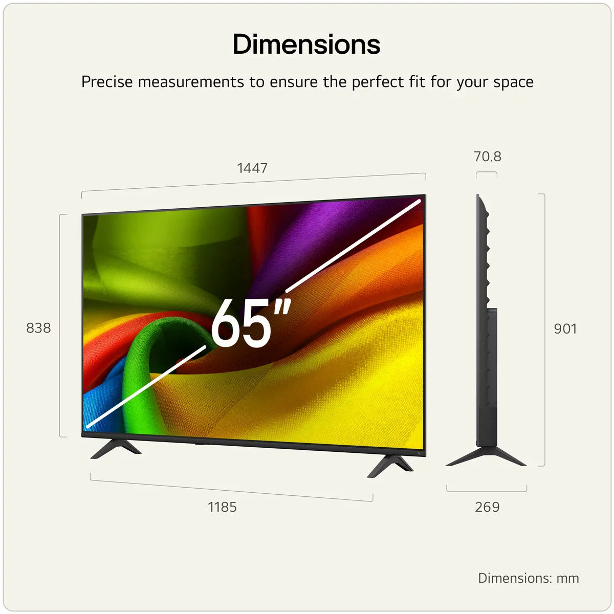 LG 65NU850B6LA 65 Inch OLED 4K Ultra HD Smart TV