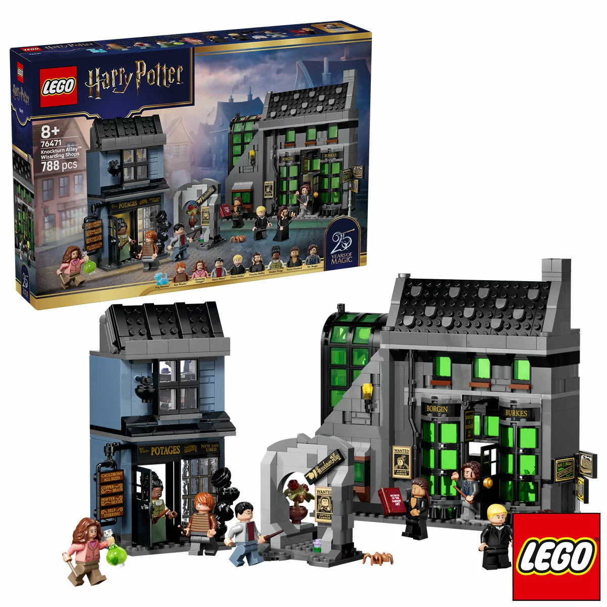 LEGO Harry Potter Knockturn Alley Wizarding Shops - Model 76471 (8+ Years)