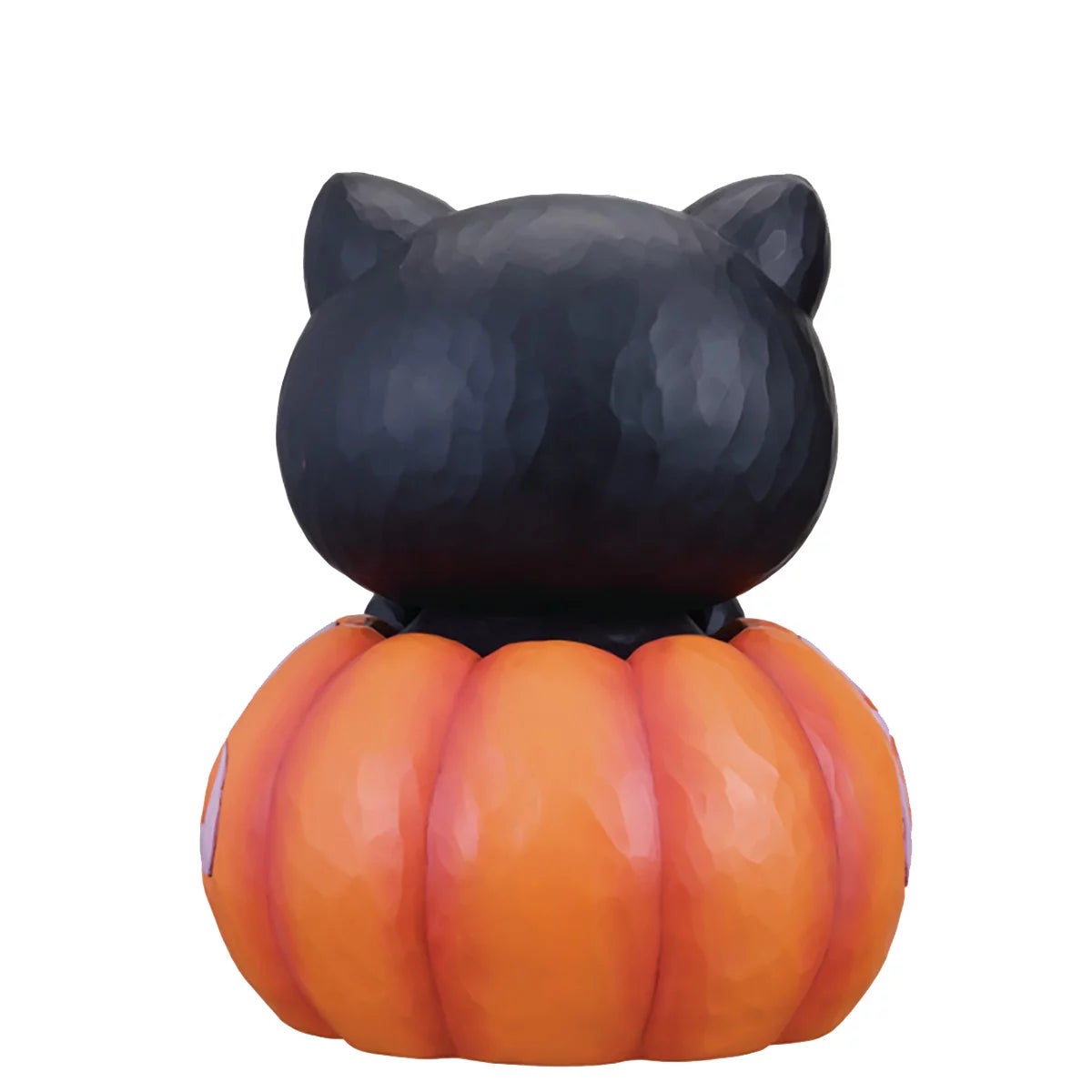 Sanrio Hello Kitty Glow-In-The-Dark Jack-O'-Lantern Statue By Jim Shore, view 3