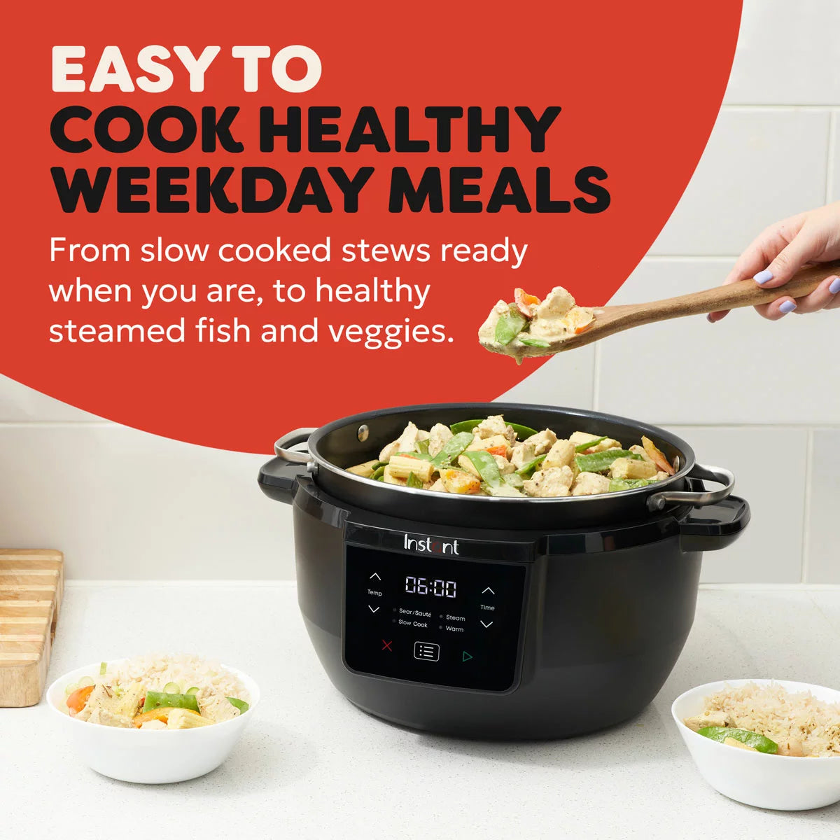 Instant Pot Superior 7.1L Slow Cooker in Black