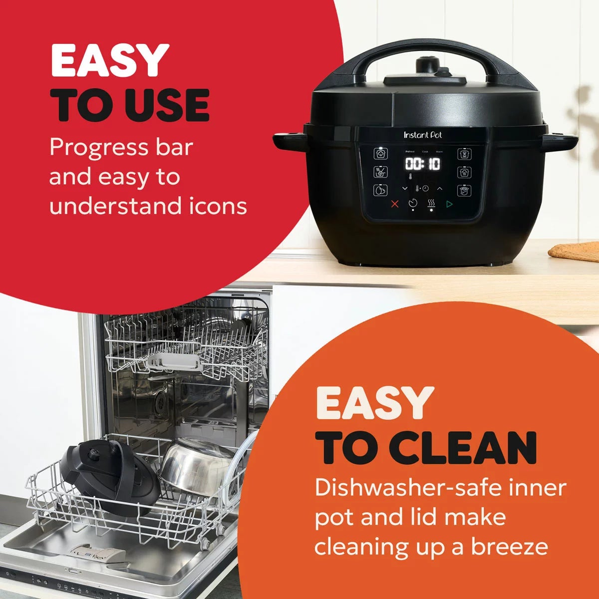 Instant Pot Classic Mini 3.8L 7-in-1 Multicooker in Black Pepper, view 6