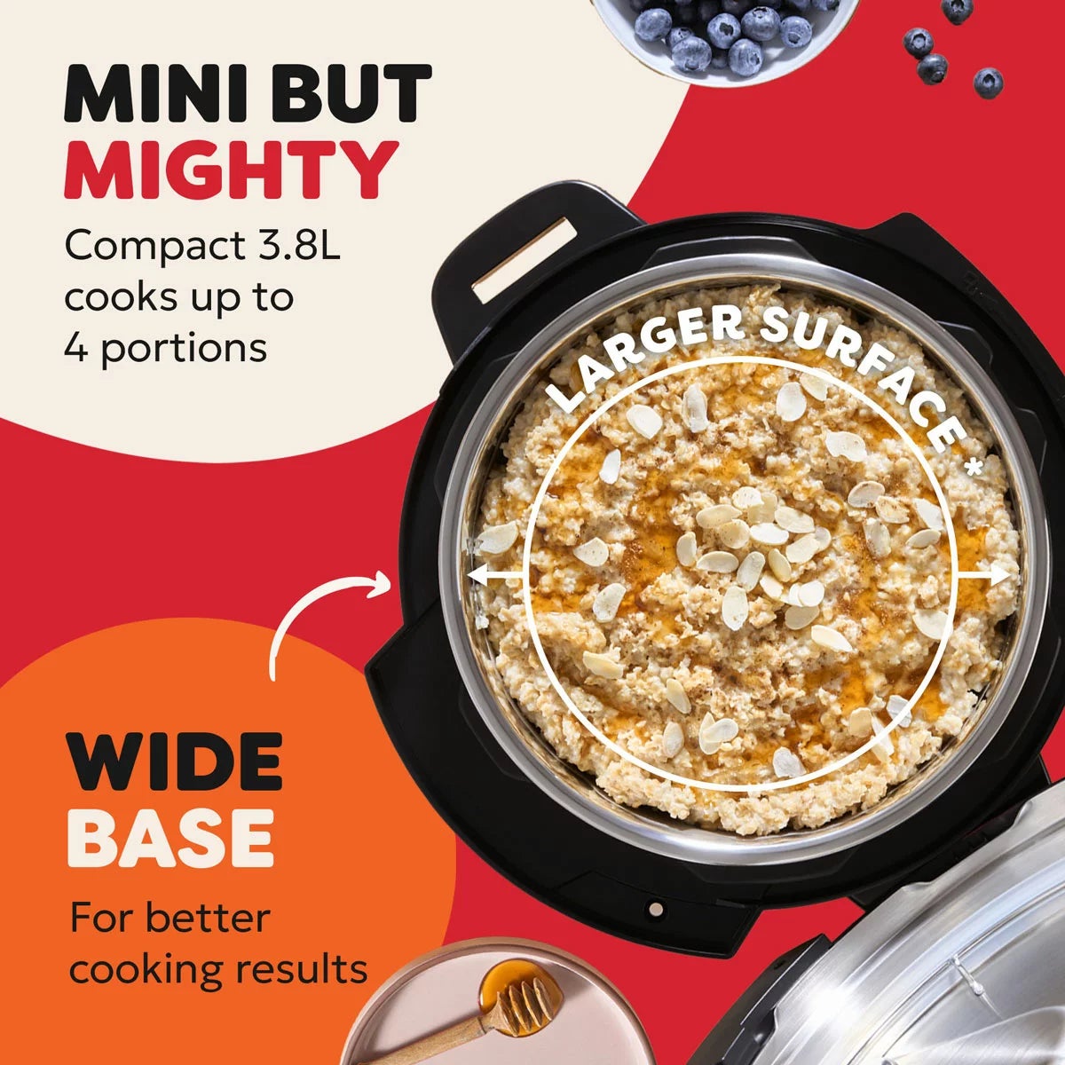 Instant Pot Classic Mini 3.8L 7-in-1 Multicooker in Black Pepper, view 5