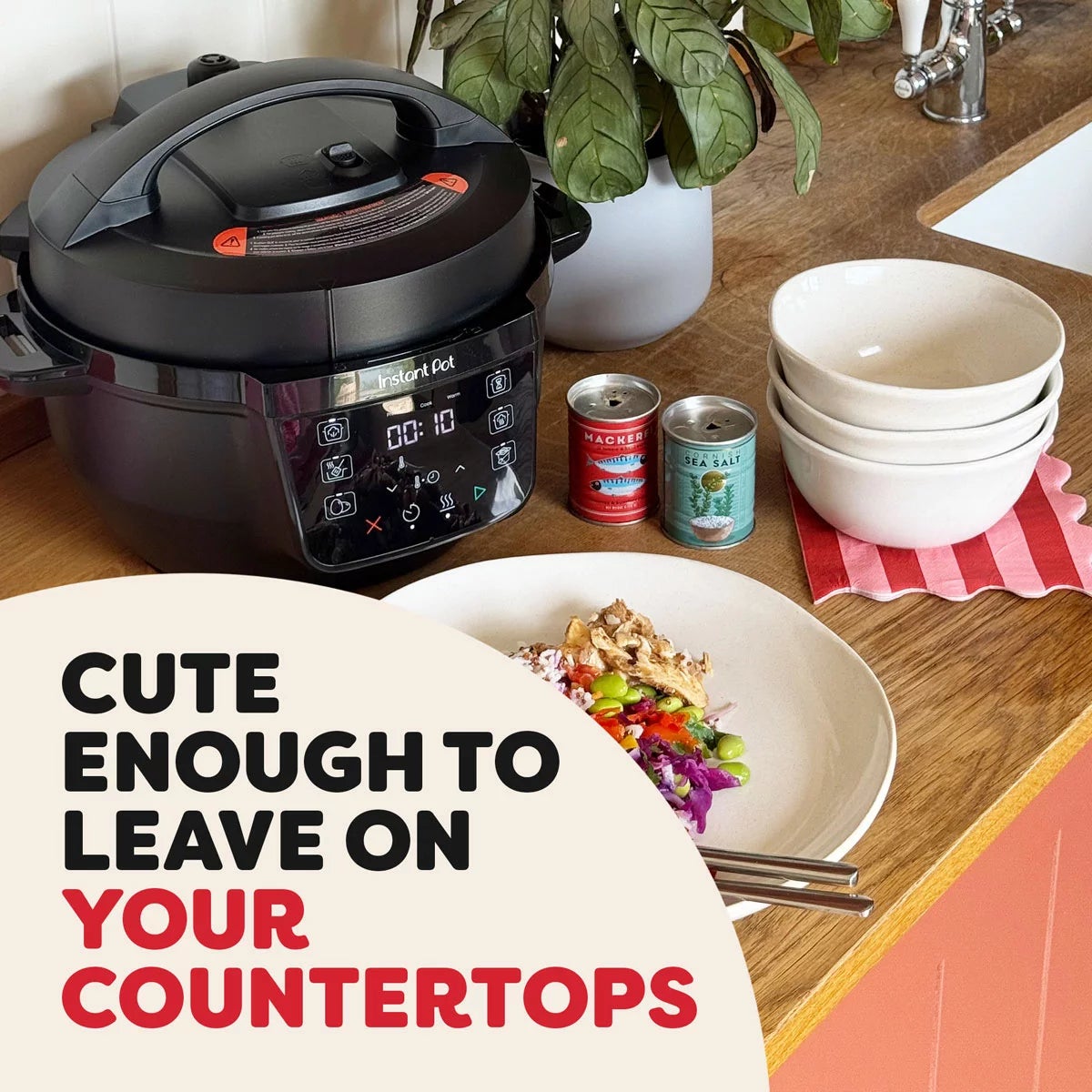 Instant Pot Classic Mini 3.8L 7-in-1 Multicooker in Black Pepper, view 7