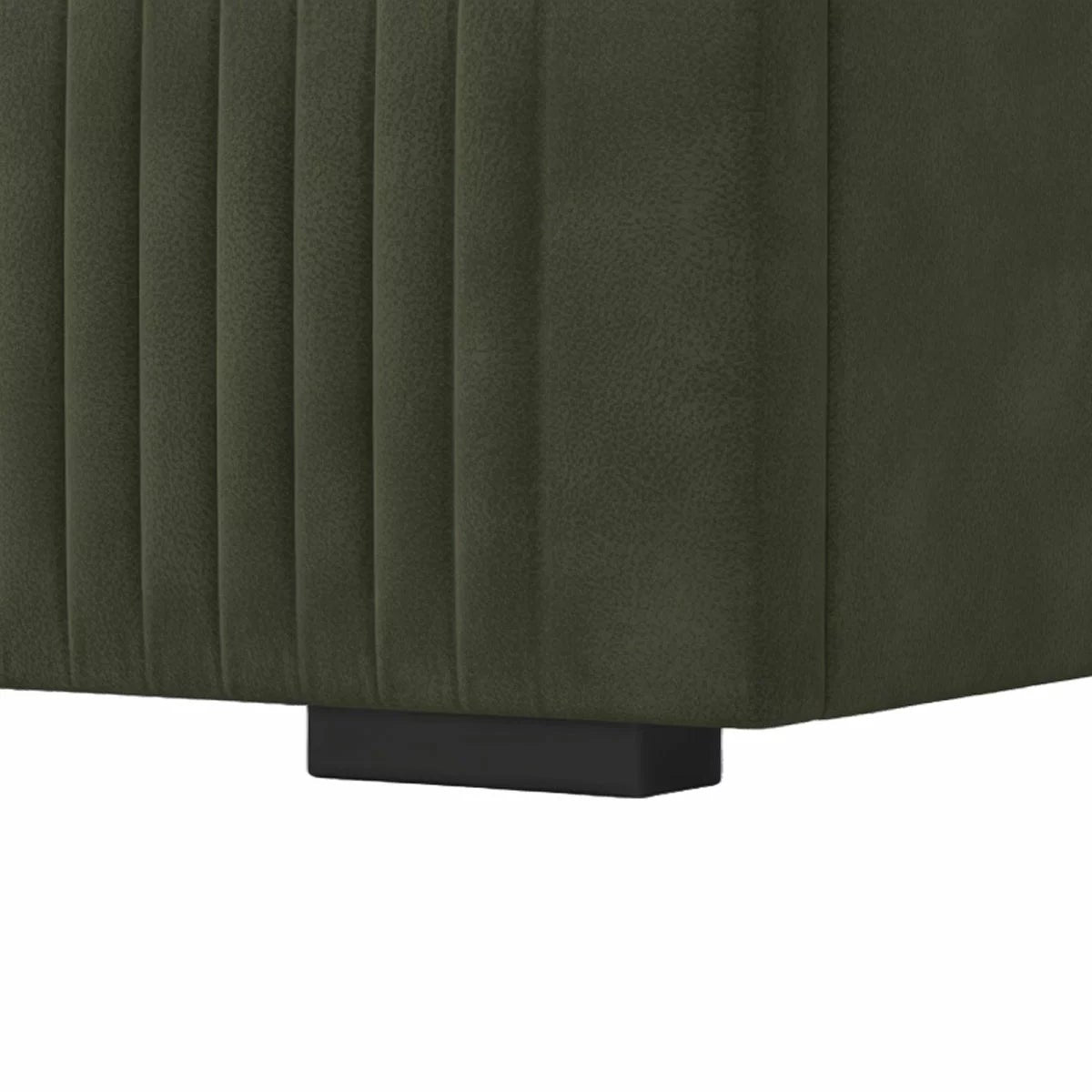 Highgrove Ashford Green Fabric Full Ottoman Bed Frame Green in 3 Sizes, view 6