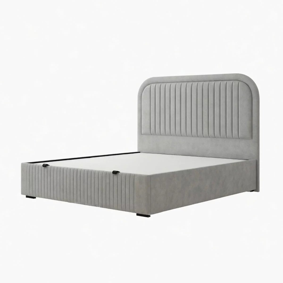 Highgrove Ashford Grey Fabric Full Ottoman Bed Frame in 3 Sizes, view 23