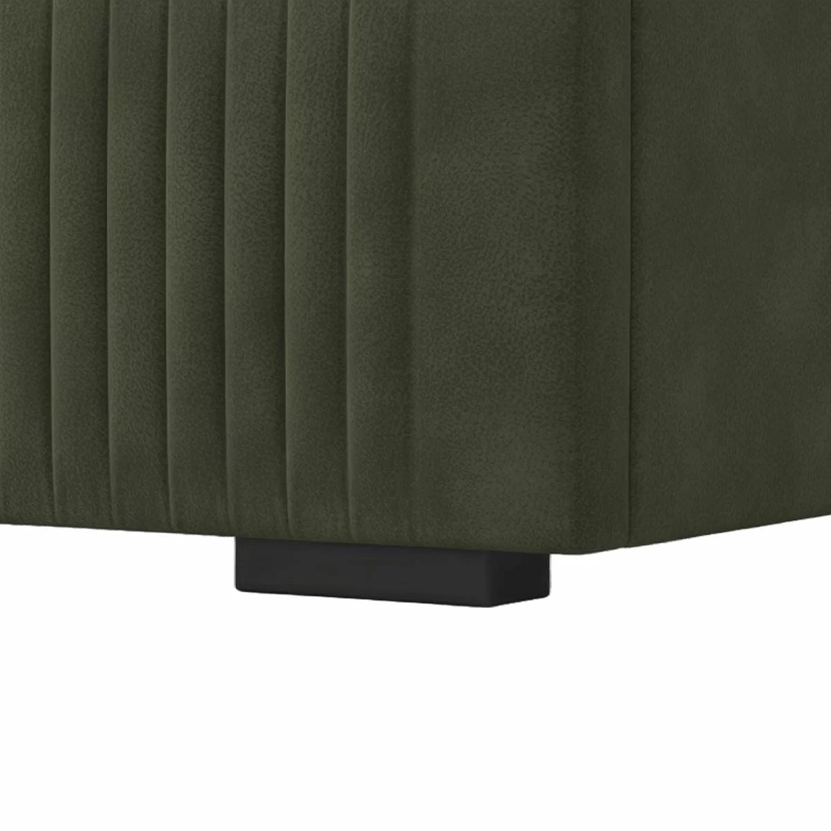 Highgrove Ashford Green Fabric Full Ottoman Bed Frame Green in 3 Sizes, view 20