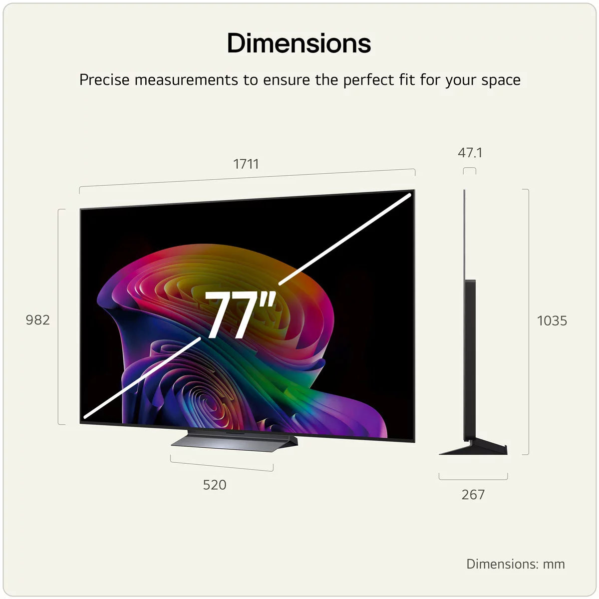 LG OLED77C65LA 77 Inch OLED 4K Ultra HD Smart TV