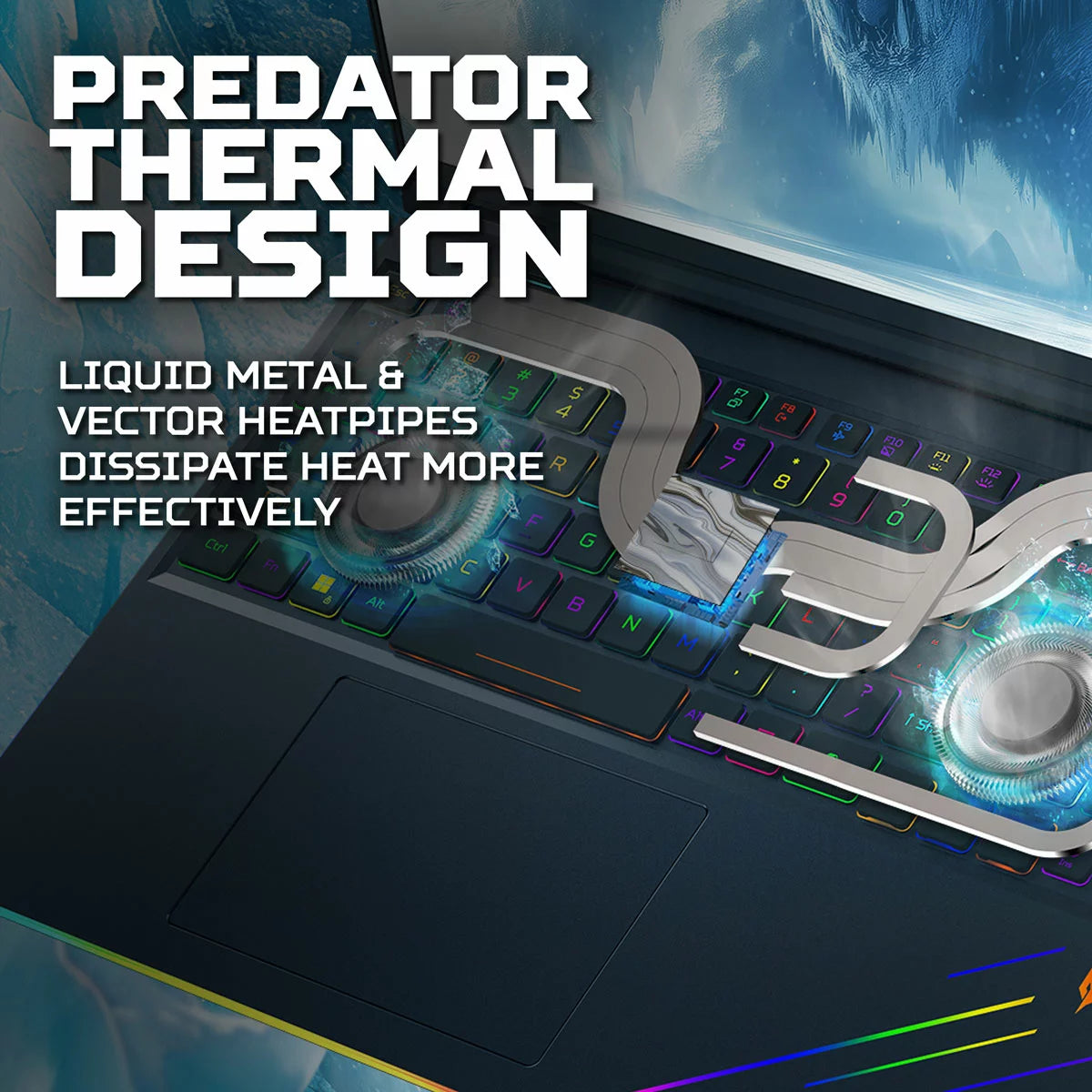 Acer Predator Helios AI, Intel Core Ultra 9, 64GB RAM, 1TB SSD NVIDIA GeForce, view 6