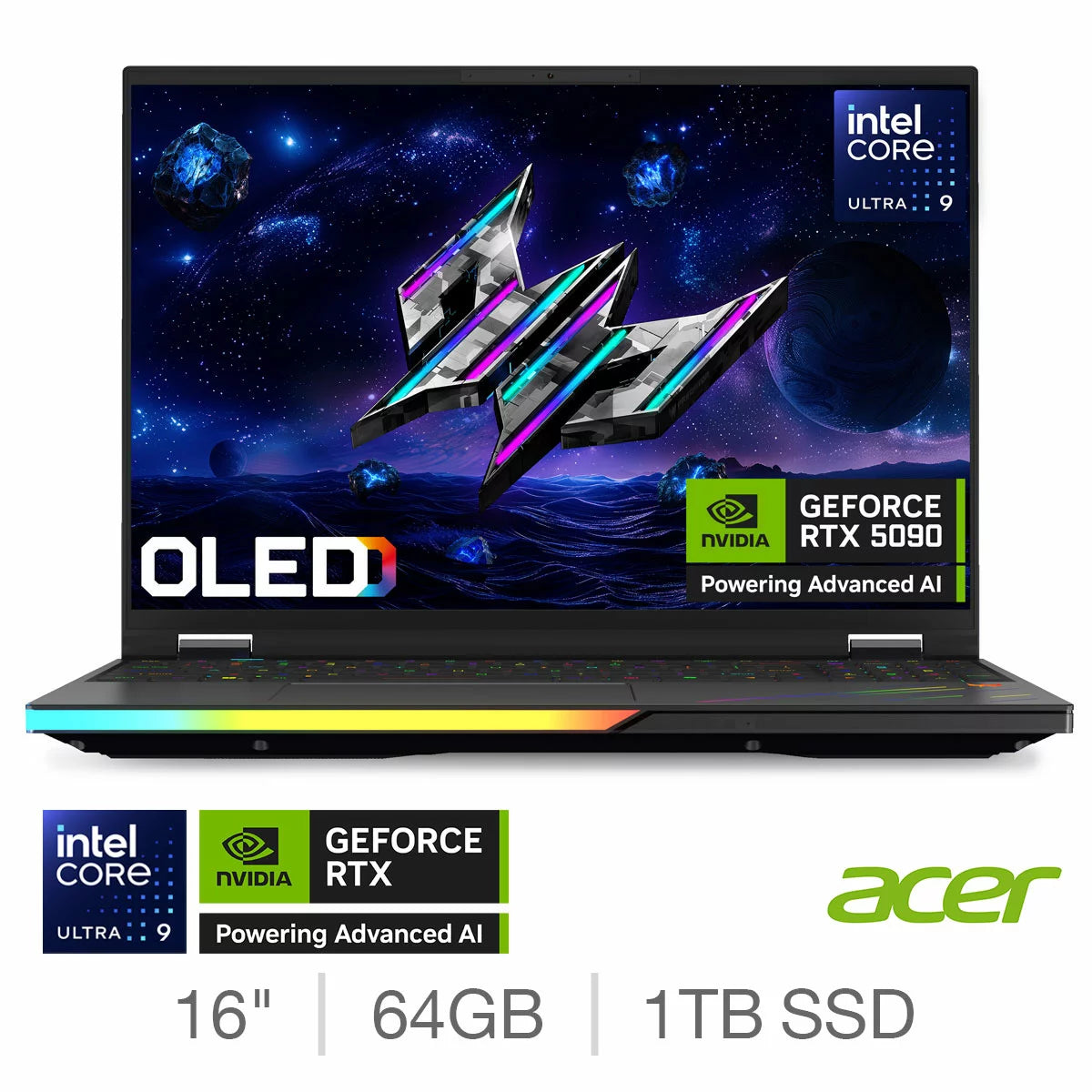 Acer Predator Helios AI, Intel Core Ultra 9, 64GB RAM, 1TB SSD NVIDIA GeForce