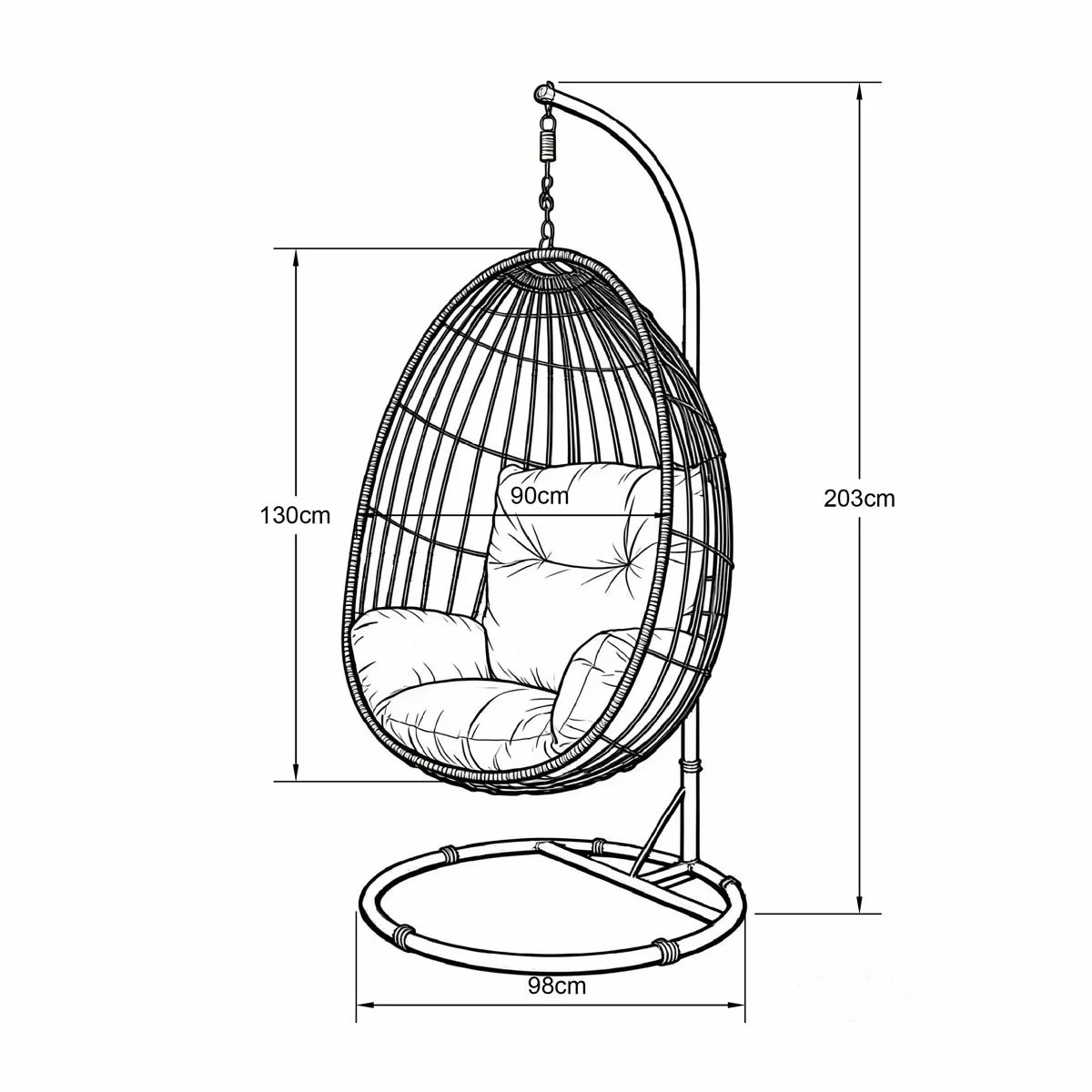 Marigold Hanging Egg Chair