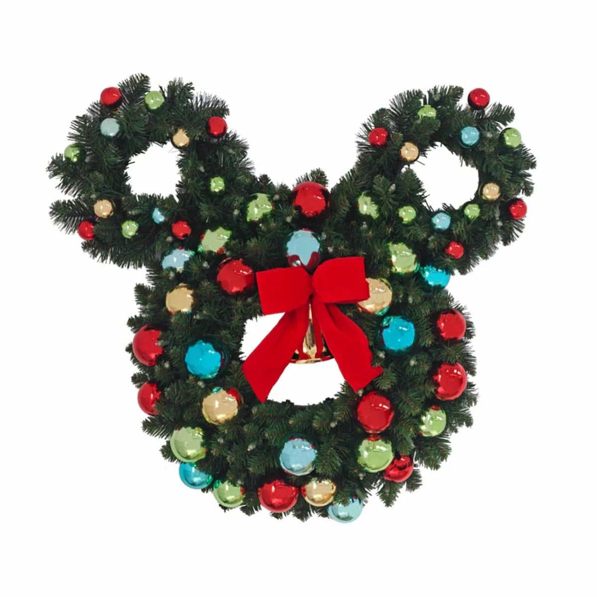 30 Inch Pre-Lit Mickey Figural Christmas Wreath, view 5