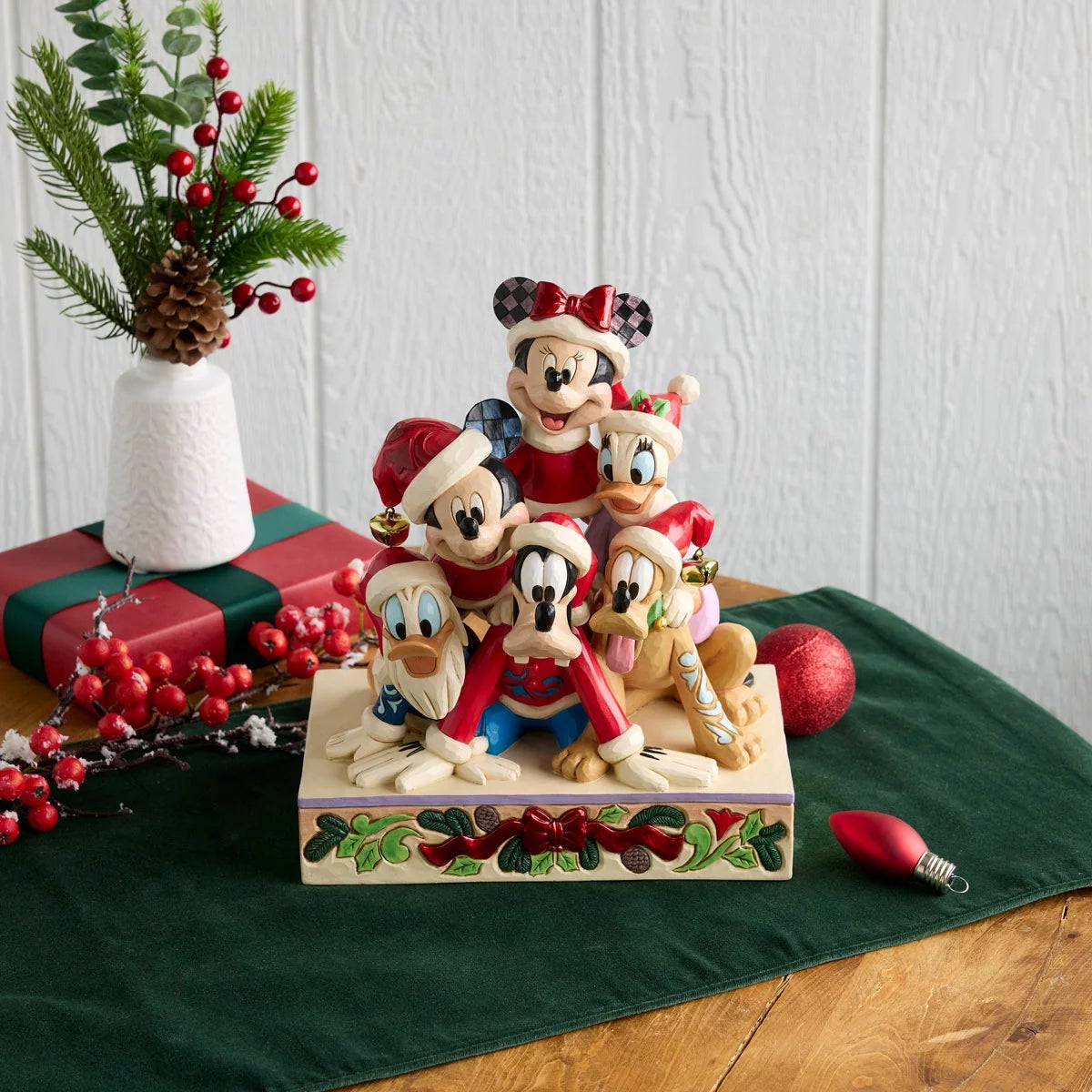 11.5 Inch Jim Shore Disney Traditions Stacked Mickey and Friends Musical Figurine