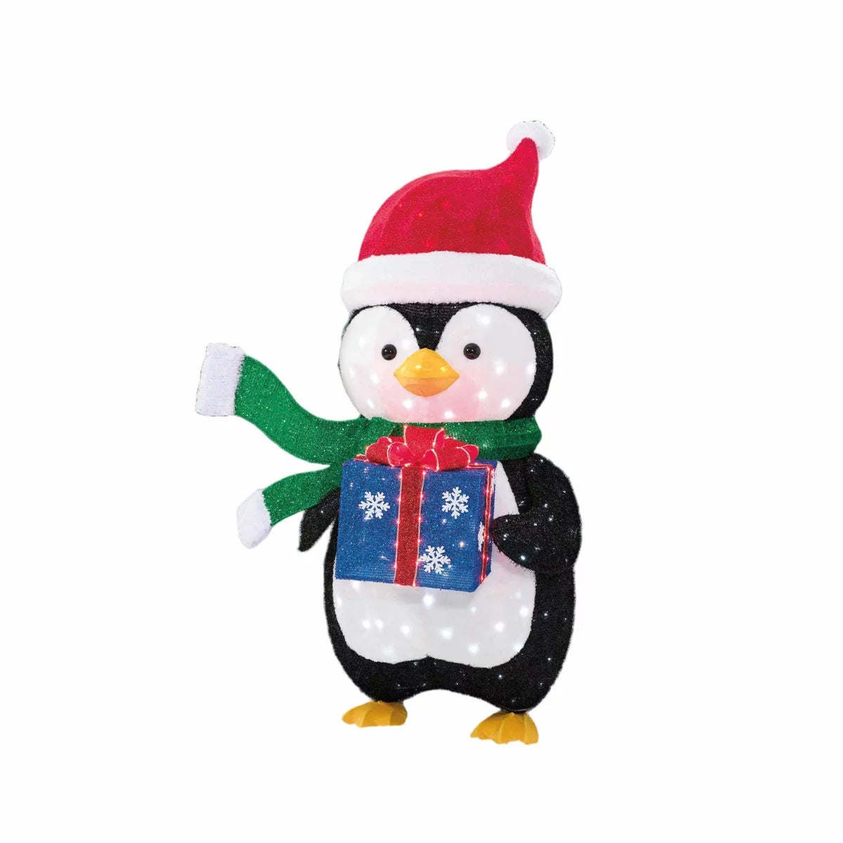 5ft LED Penguin With Gift Box, view 2