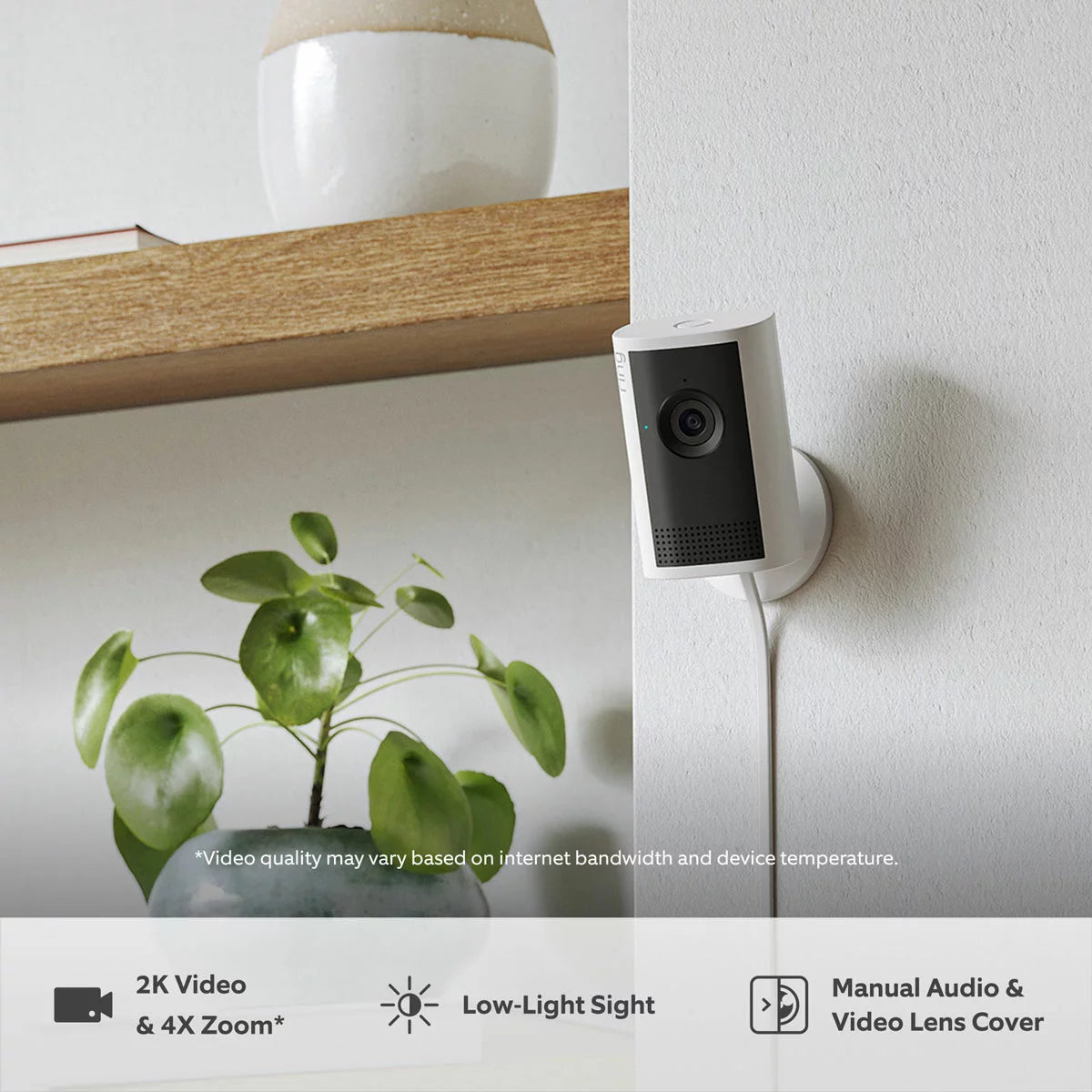 Ring Plug-In Indoor Camera Plus White