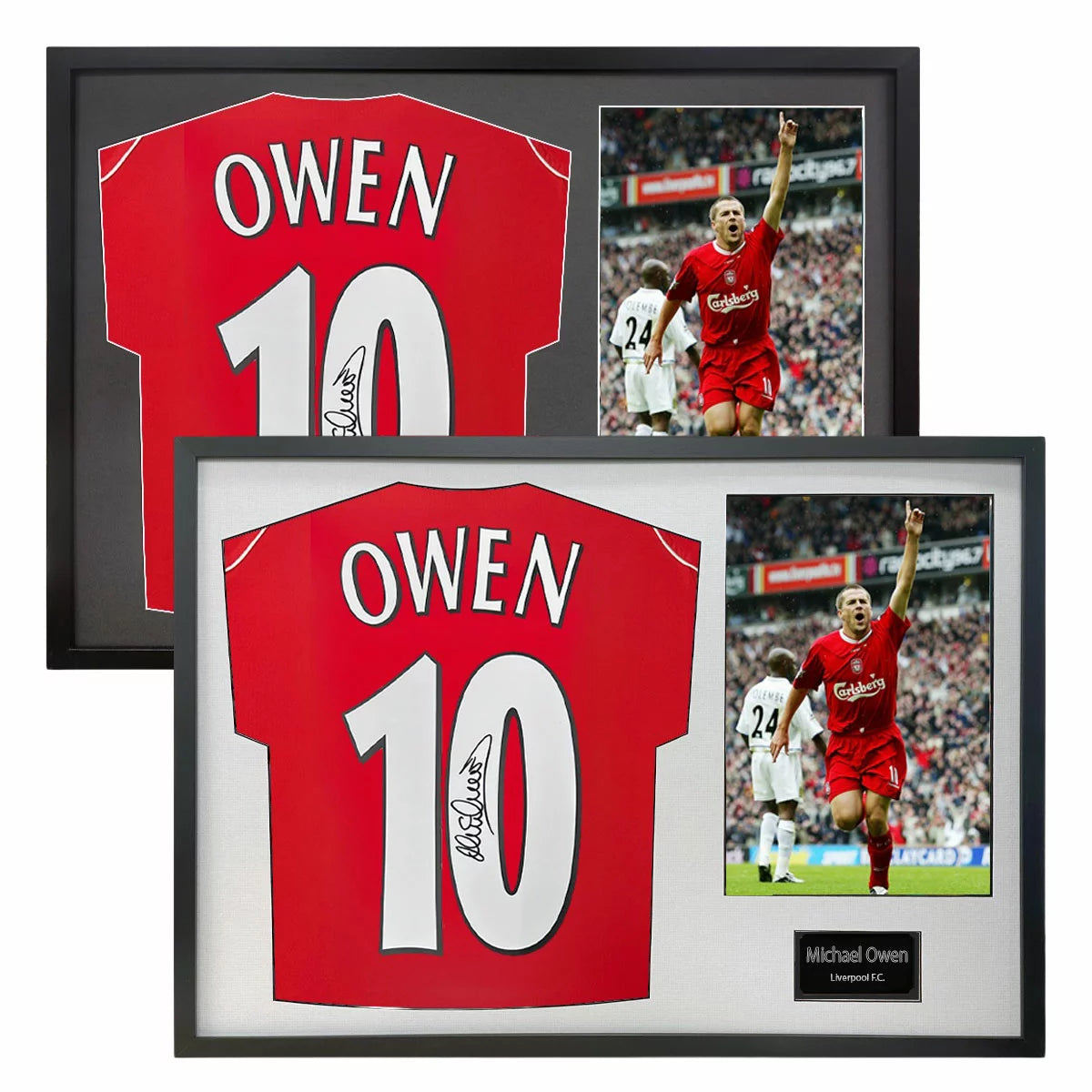 Michael Owen Signed Framed Liverpool Football Shirt including 1 Photo in 2