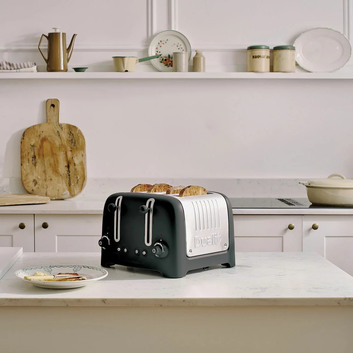 Dualit Lite Kettle & 4 Slot Toaster Bundle, Matt Black, view 5