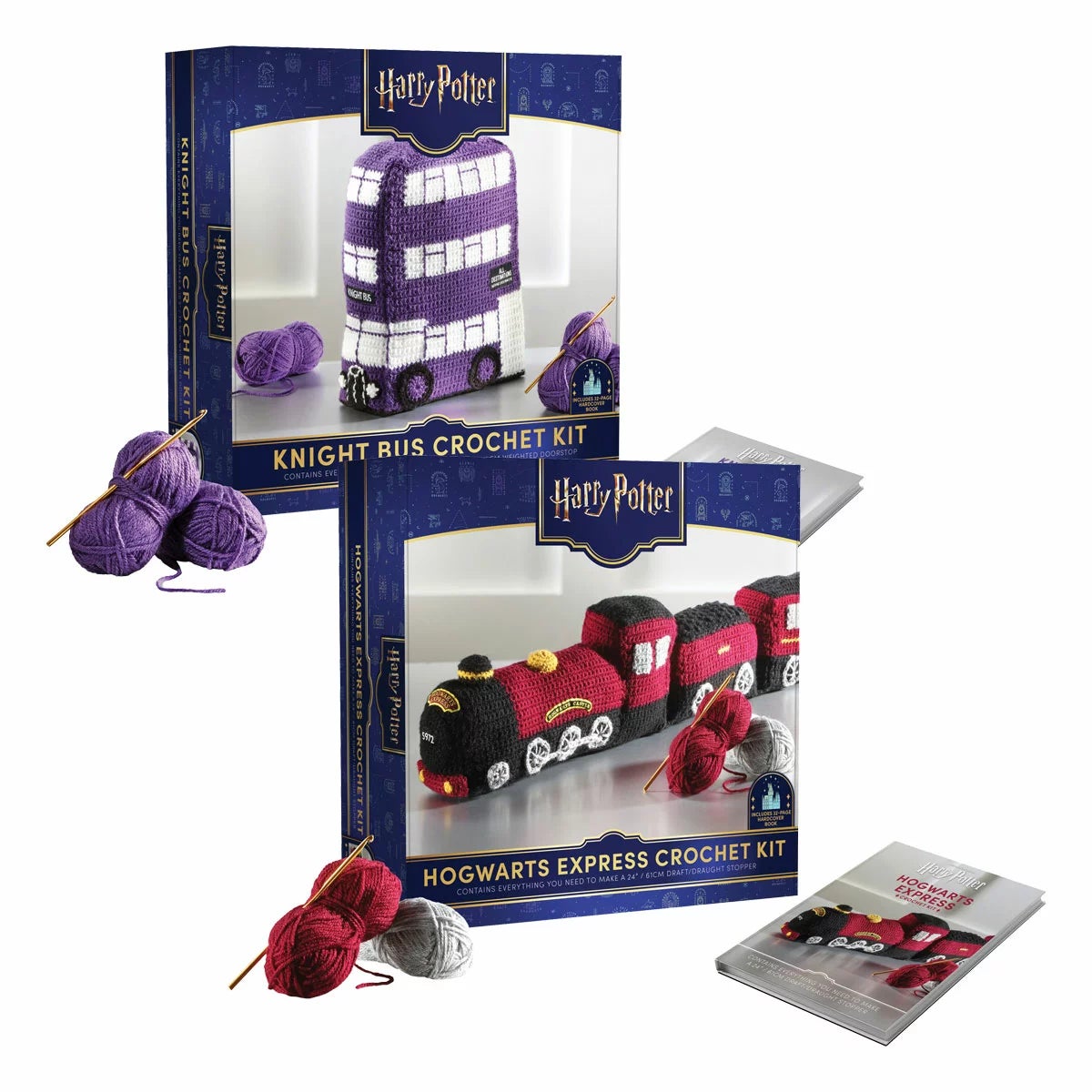 Harry Potter Crochet Kit in 2 Options: Night Bus or Hogwarts Express