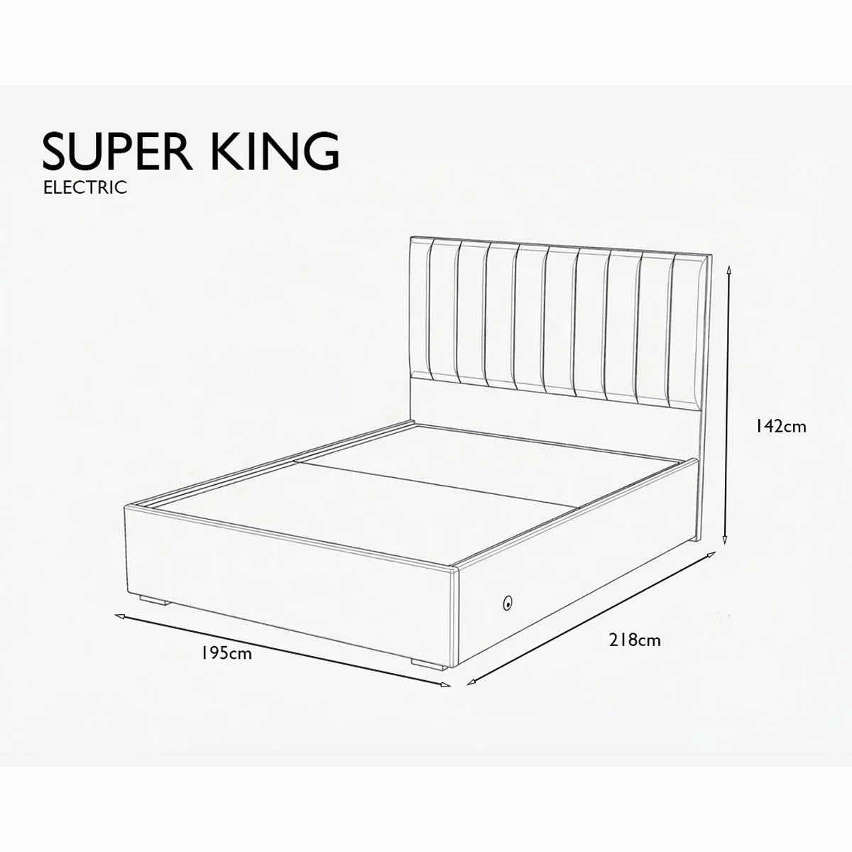 Highgrove Swift Grey Fabric Full Ottoman Bed Frame in 3 Sizes, view 22