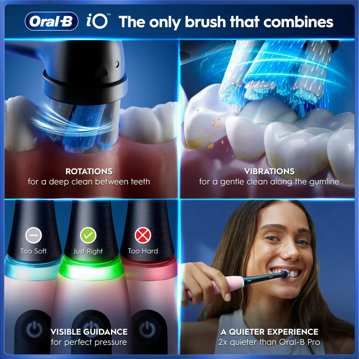 Oral-B iO Series 5 Electric Toothbrush with Travel Case in Pink