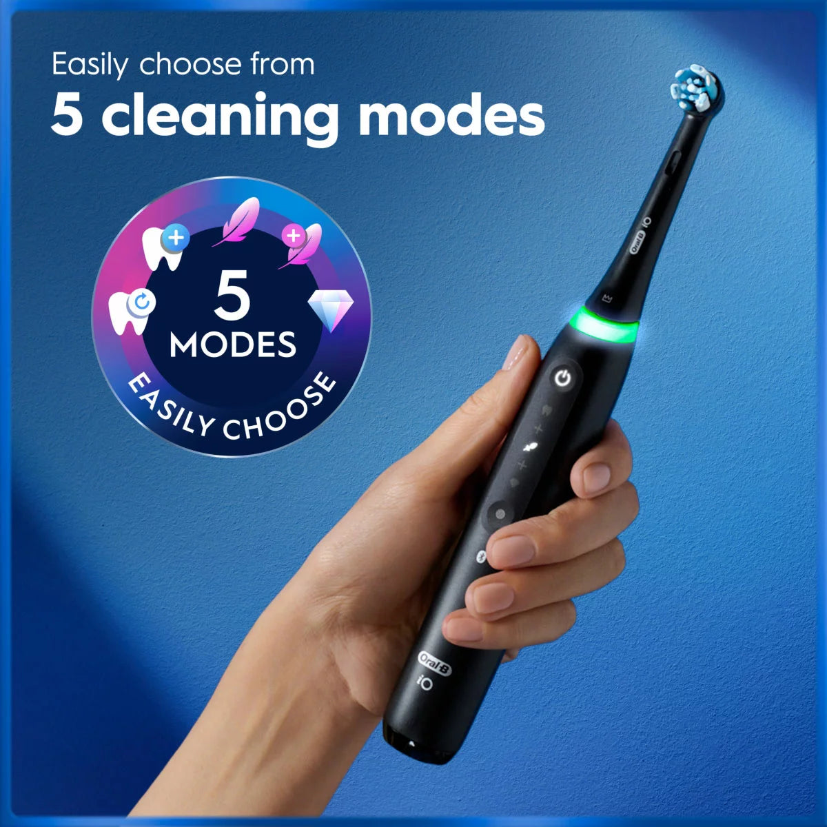 Oral-B iO Series 5 Electric Toothbrush with Travel Case in Matt Black