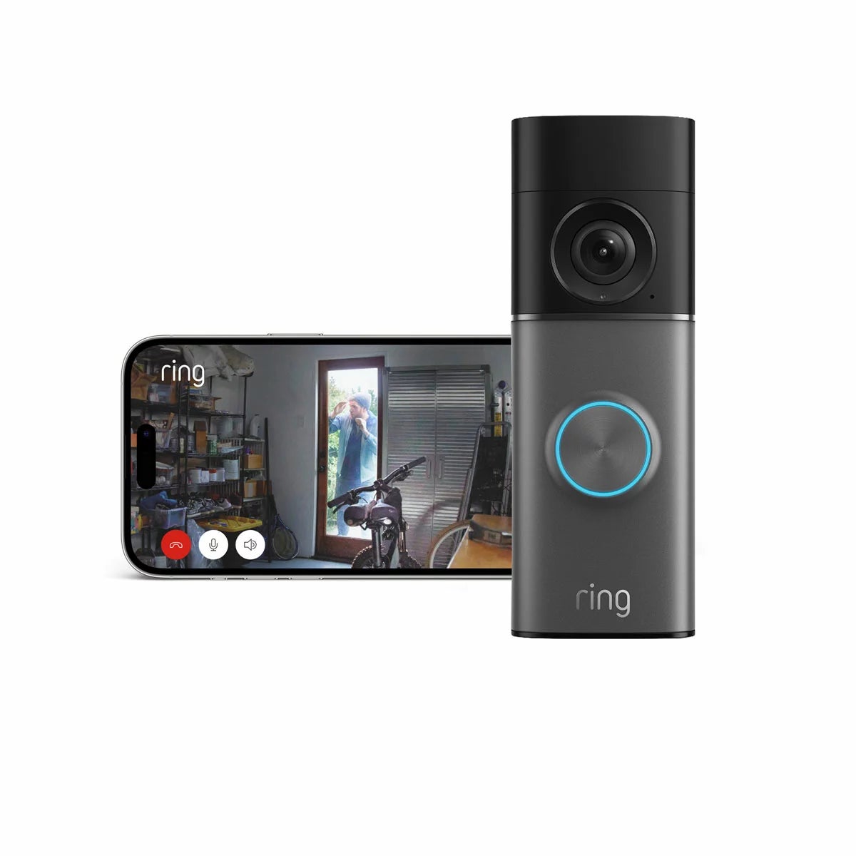 Ring Hardwired Video Doorbell Pro (3rd Gen) Satin Nickel + Chime (3rd Gen), view 3