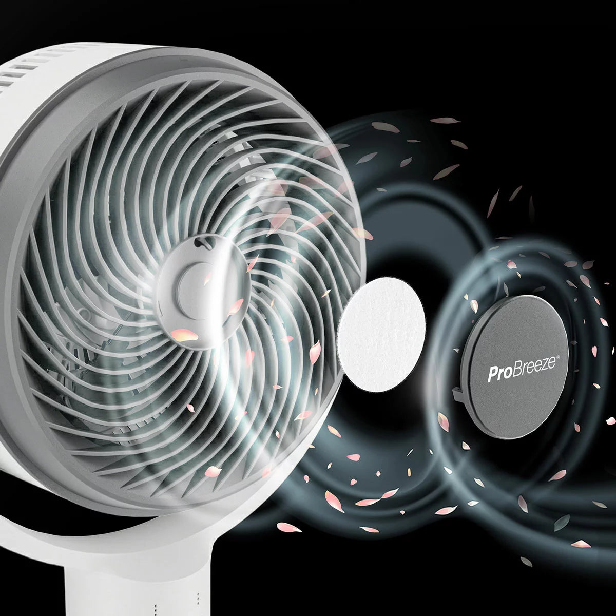 Pro Breeze AirFlo™ 43" Smart Hybrid Pedestal Fan Ultra-Quiet Air Circulator