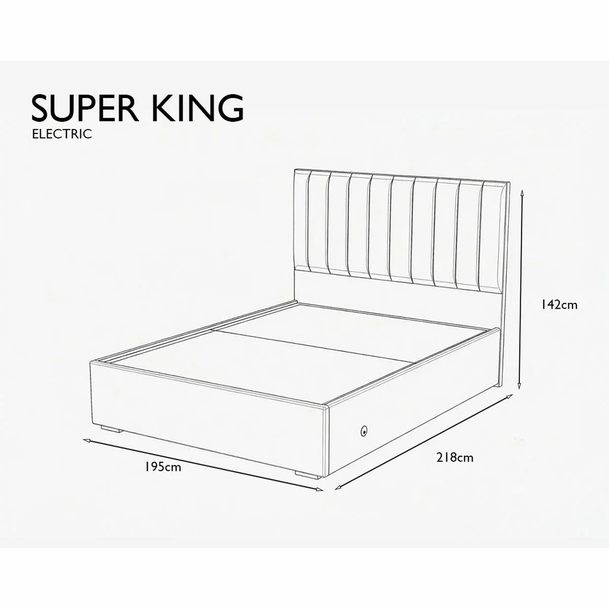 Highgrove Swift Brown Fabric Full Ottoman Bed Frame in 3 Sizes, view 22
