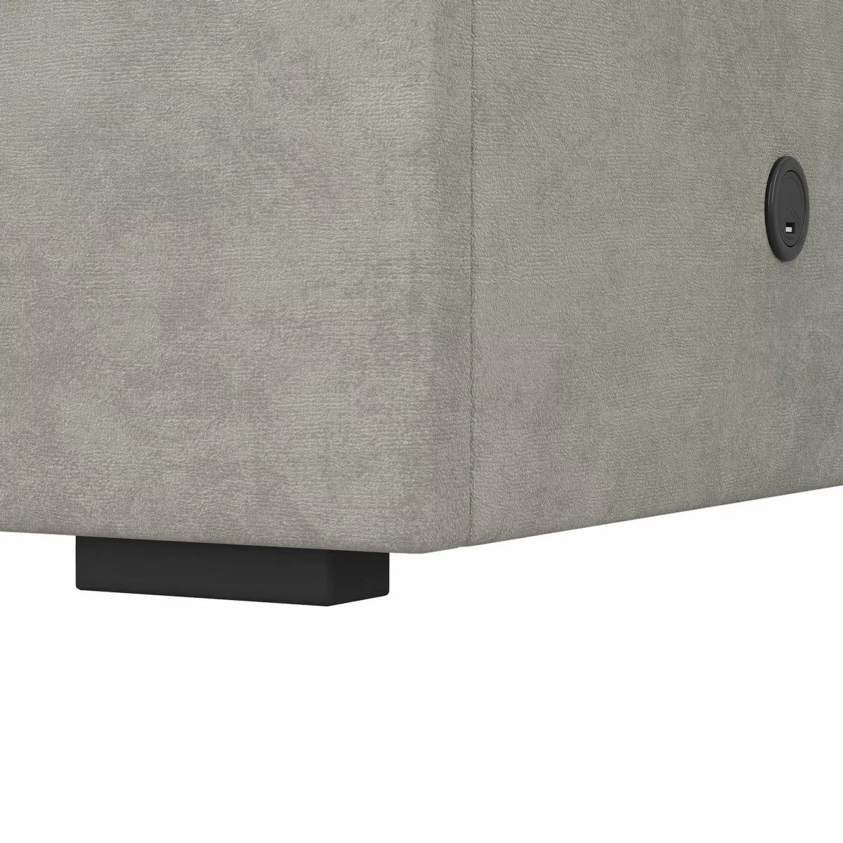 Highgrove Kavalan Grey Fabric Full Ottoman Bed Frame in 3 Sizes, view 27
