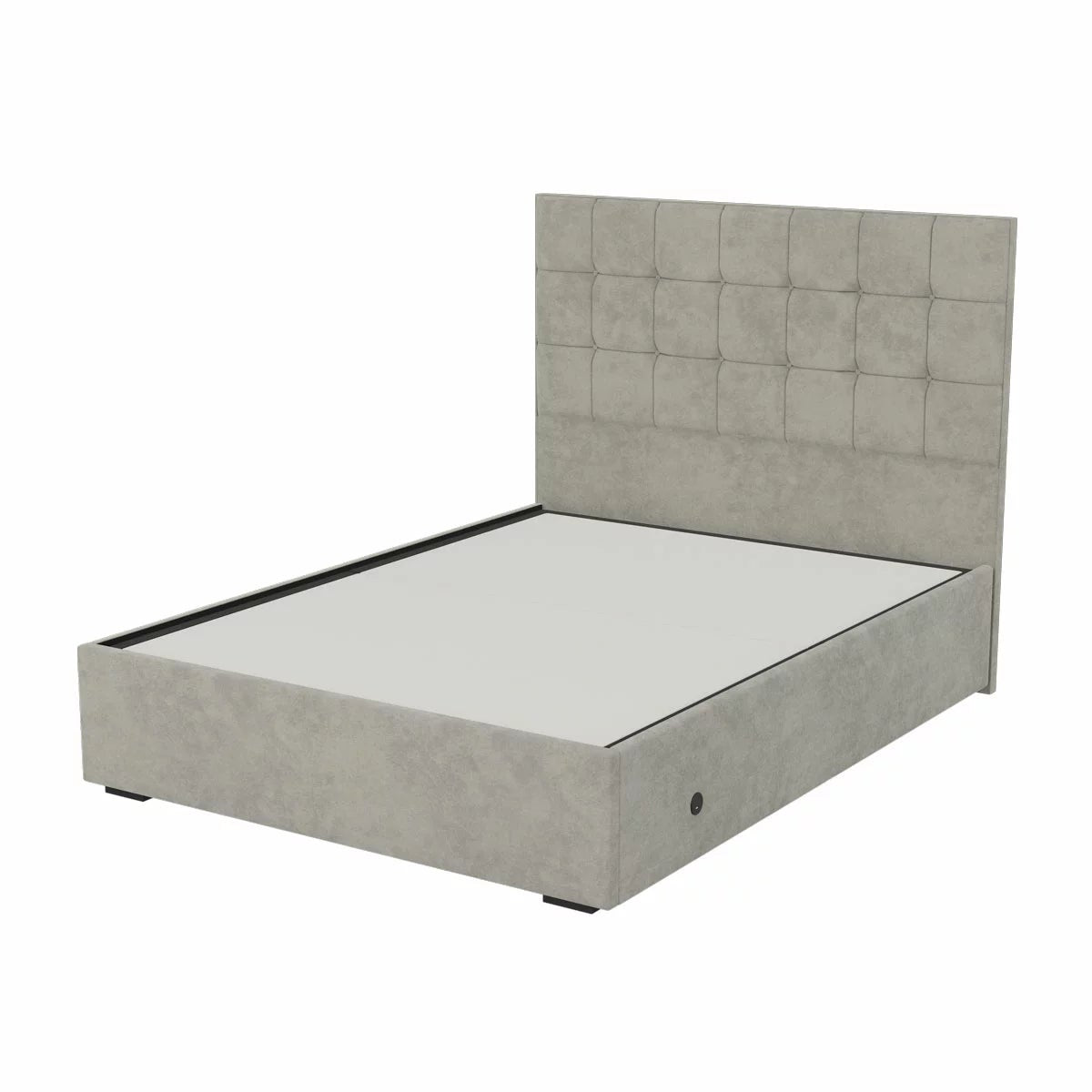 Highgrove Kavalan Grey Fabric Full Ottoman Bed Frame in 3 Sizes, view 17