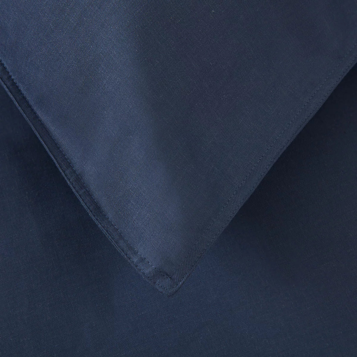 Panda Bamboo & French Linen Navy Duvet Cover Set in 3 Sizes