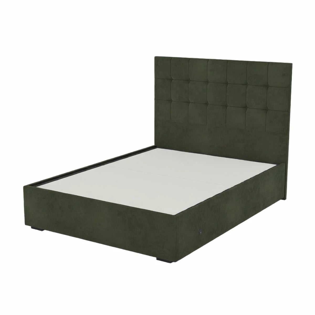 Highgrove Kavalan Green Fabric Full Ottoman Bed Frame in 3 Sizes, view 20
