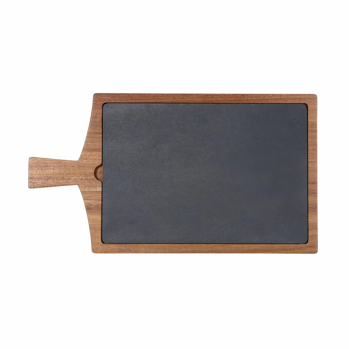 BirdRock Home Slate & Acacia Serving Board