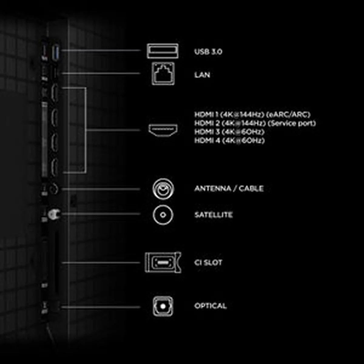 TCL 85P8L-UK 85 Inch Mini LED Smart TV, view 7