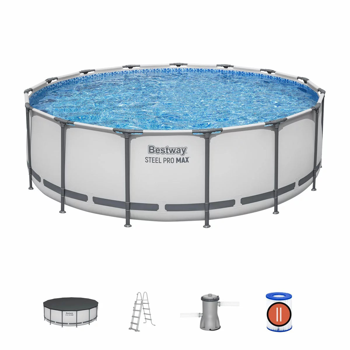 Bestway® 15ft (4.5m) Steel Pro MAX™ Above Ground Pool Set
