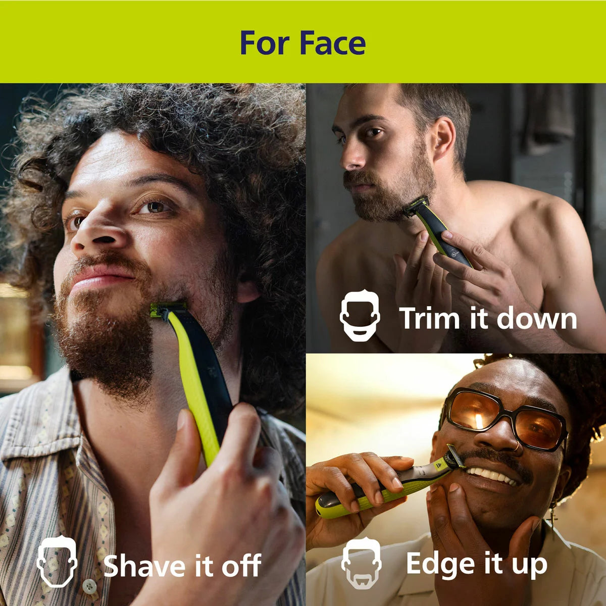 Philips OneBlade Face & Body with 3 additional blades
