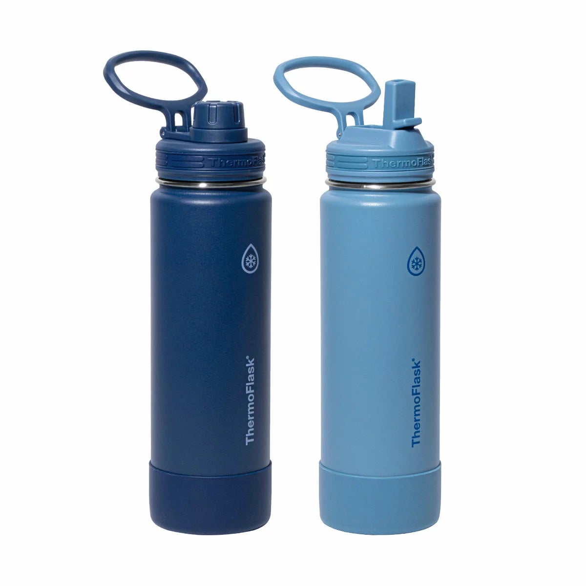 ThermoFlask Stainless Steel Water Bottle 710ml, 2 Pack