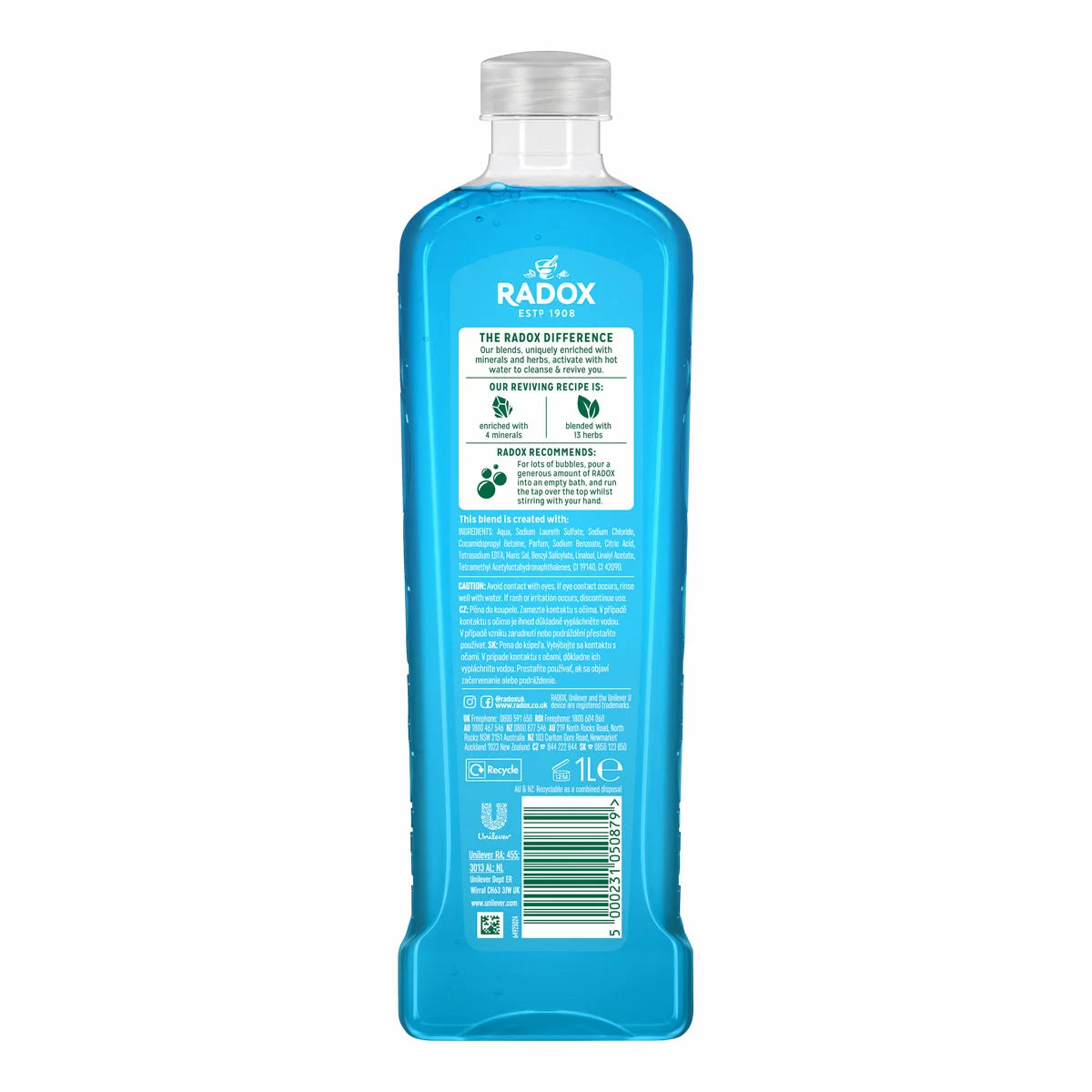 Radox Muscle Bath Soak, 4 x 1L