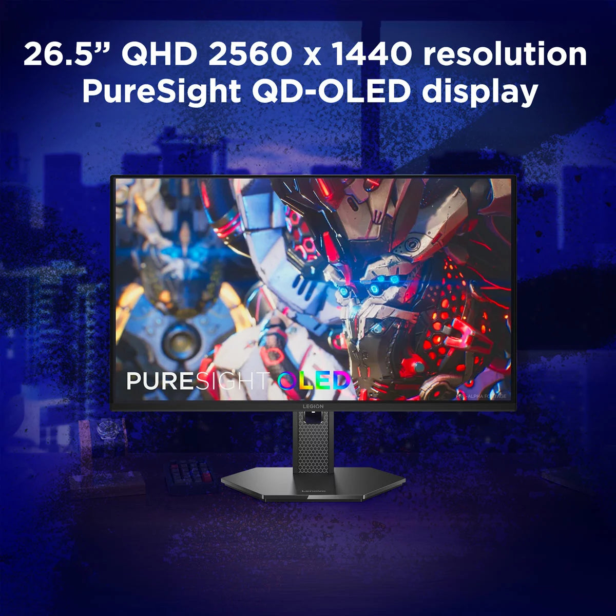 Lenovo Legion 27 Inch 240Hz QHD OLED Gaming Monitor, 67E1GAC1UK
