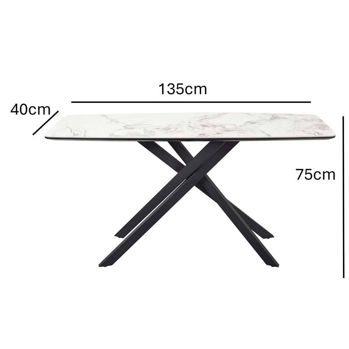 Indus Valley Reva Ceramic Console Table