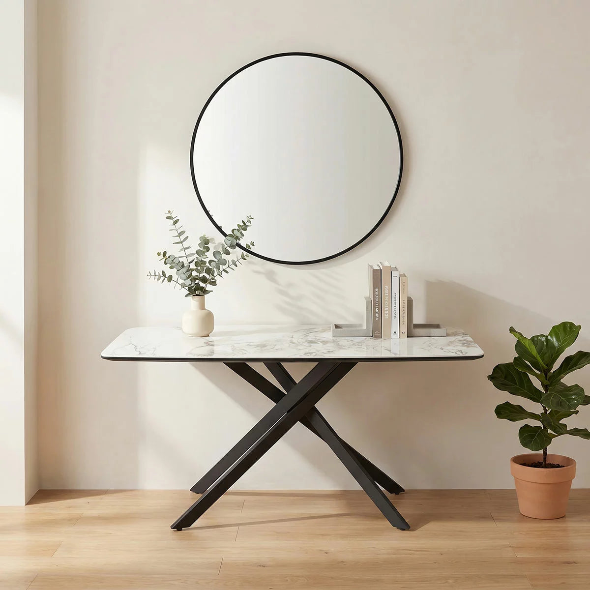 Indus Valley Reva Ceramic Console Table