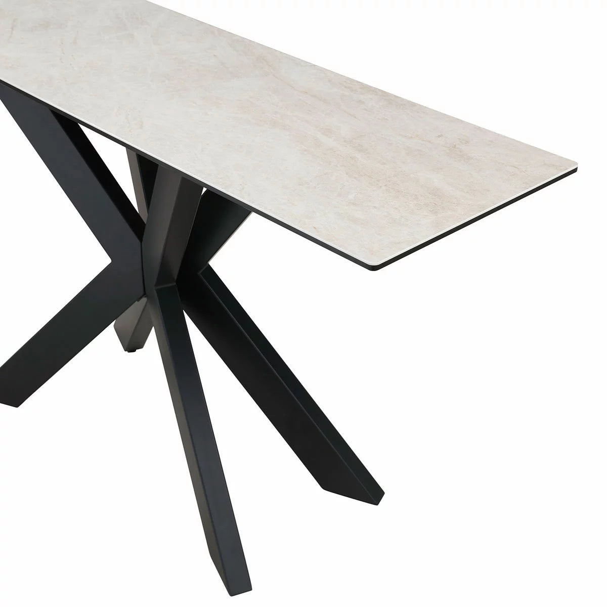 Indus Valley Arden Sand Ceramic Console Table