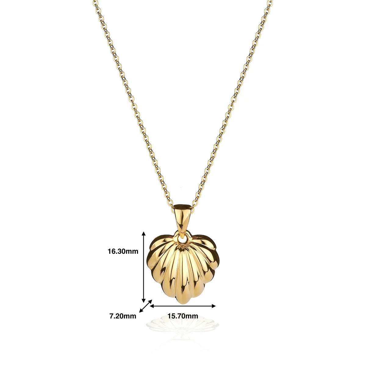 14ct Yellow Gold Heart Pendant