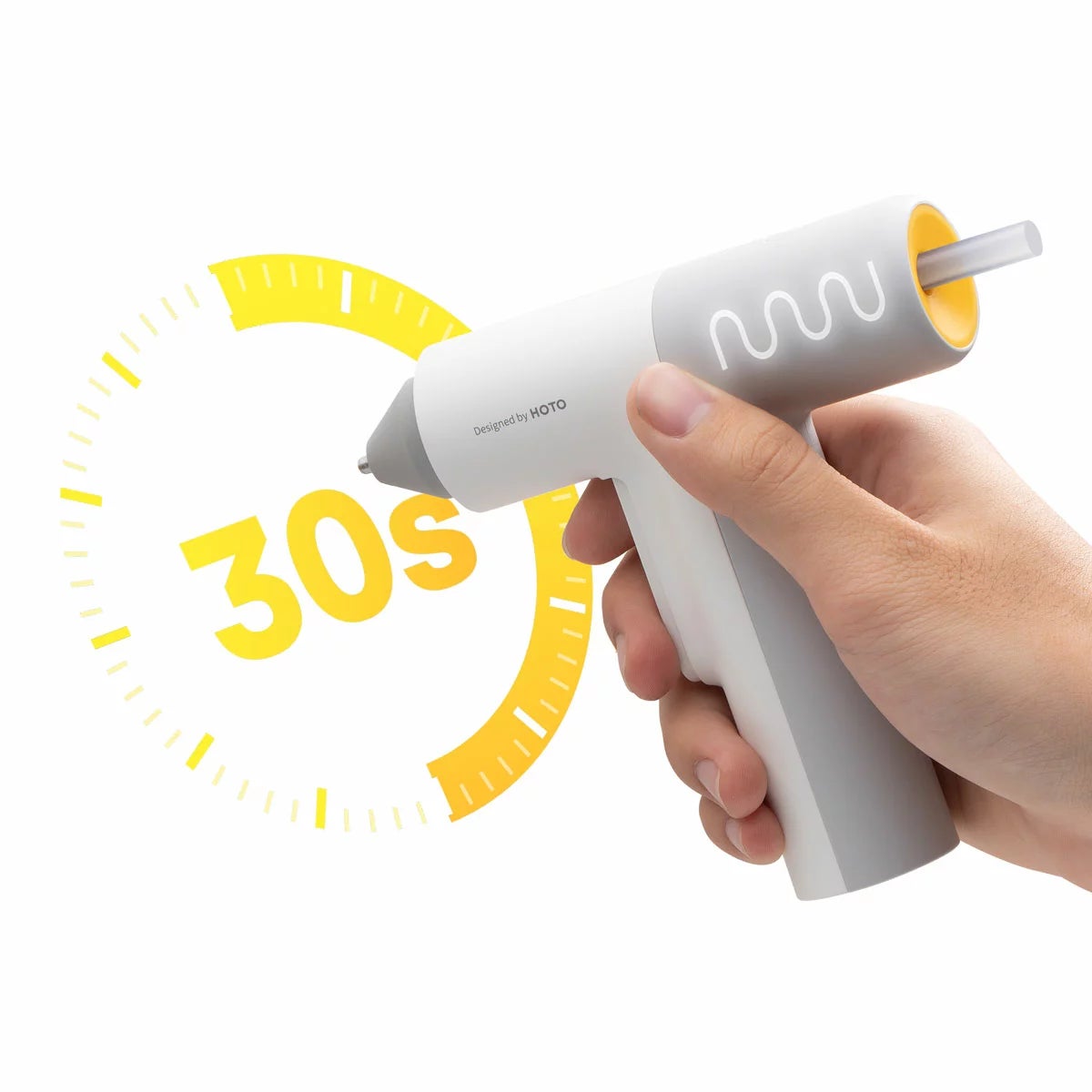 HOTO Auto-Dispensing Cordless Glue Gun with 60 Glue Sticks, view 5