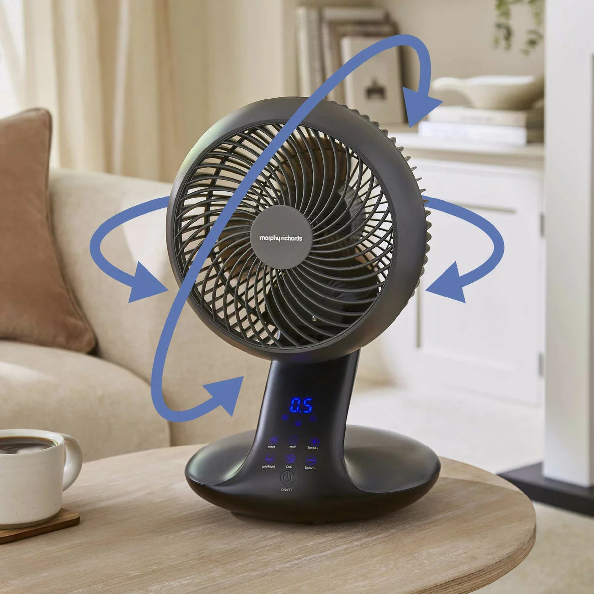 Morphy Richards Air Flex 10" Desktop Air Circulator With Remote Control in Black